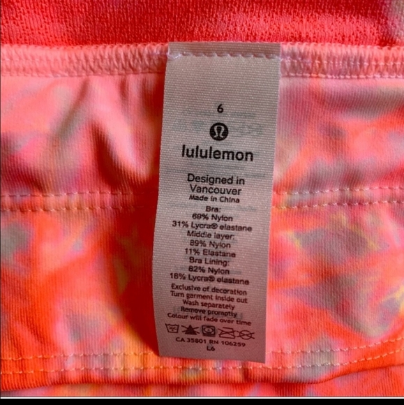 Lululemon Energy High Neck Long Line Shibori Bra - Picture 5 of 8